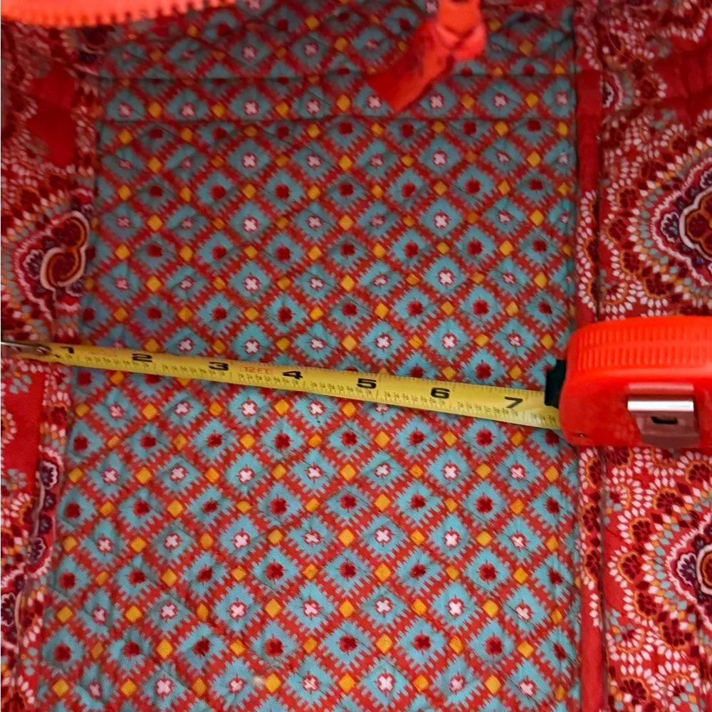 Vera Bradley orange batik X-Large all-over print Tote weekender duffel bag - Picture 11 of 11